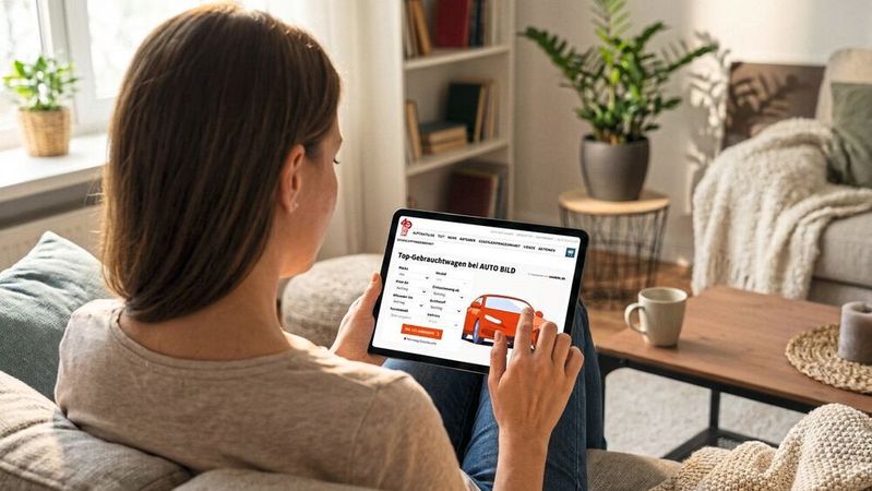 Mobile.de listet seine Fahrzeuge, insbesondere Gebrauchtwagen, künftig auch bei Autobild und Bild.de.(Bild:  Gemini / KI-generiert)