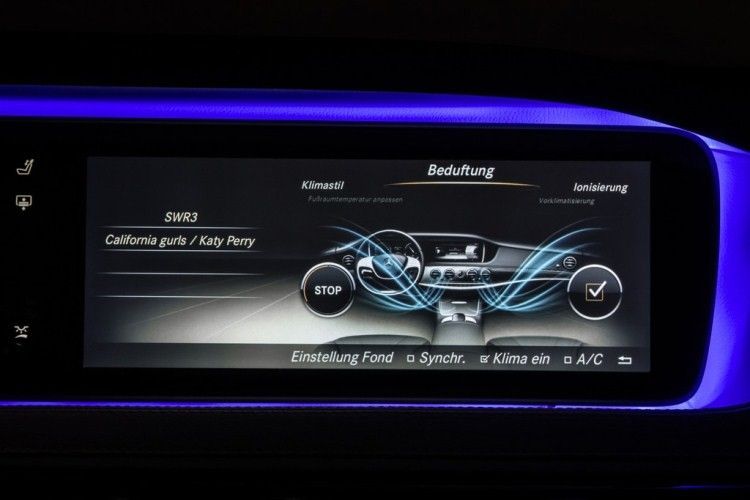 Das „Air Balance System“ beginnt mit einer verbesserten Filterung der Luft, geht weiter über die Ionisierung der zugeführten Luft – beides zusammen kann Viren, Bakterien und Sporen fernhalten – und endet bei der Beduftung. (Foto: Daimler)