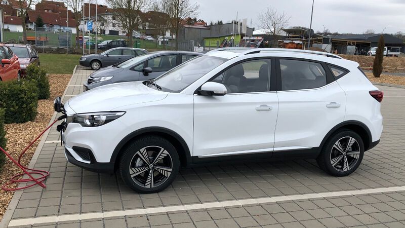 Der MG ZS EV ist bei inzwischen 50 Händlern erhältlich.(Bild:  Wehner)