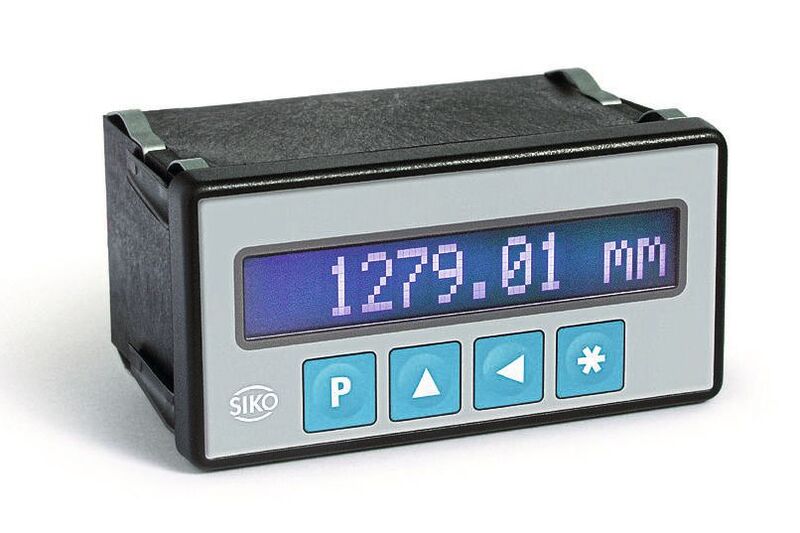 Die Siko-Messanzeige MA502 mit LCD-Punktmatrix-Display und einer Anzeigengenauigkeit von 10 µm. (Bild: SIKO)