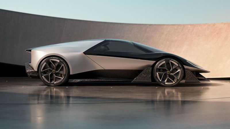 In der Seitenansicht kommt das pfeilförmige Design des Lotus Theory 1 besonders gut zur Geltung. (Bild: sp-x)