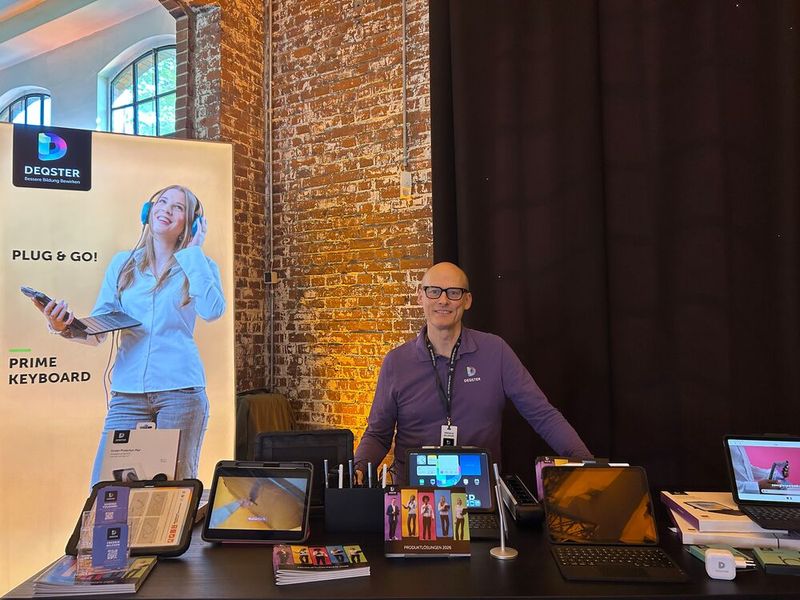 Die Lösungen von Deqster präsentierte Fredrik Nilsson.  (Bild: Vogel IT-Medien)