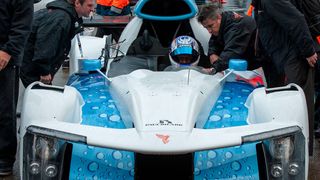 Der Green GT H2 wird mit Wasserstoff angetrieben und drehte erstmals Demorunden in Le Mans. (Michelin)