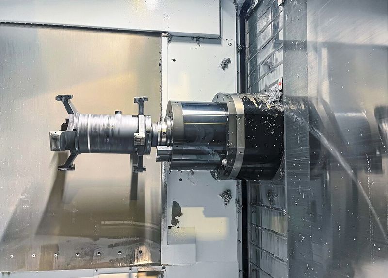 Bei Bauteildurchmessern von über 200 Millimetern erfolgt die Finish-Bearbeitung der Statorgehäuse für Premiumfahrzeuge mit dem Mapal-Feinbohrwerkzeug mit einer Genauigkeit von wenigen Mikrometern.  (Bild: Mapal)