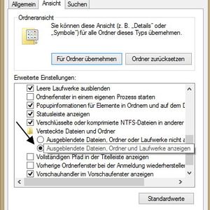 Abbildung 1: Werden die versteckten Systemdateien angezeigt, können Administratoren auch die Datei hiberfil.sys des Ruhezustands sehen.