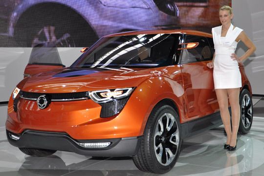 Ssangyong will seine Palette nach unten erweitern. Der XIV-1 zeigt, wie ein kommendes B-Segment-SUV aussehen könnte. (Wehner)