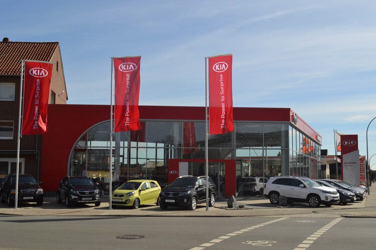 Das Autohaus Engelbart ist seit 2013 Kia-Partner und hat jetzt einen neuen Betrieb für die koreanische Marke eröffnet. (Foto: Kia)