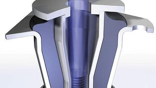 Elastomerlager werden zum Beispiel zur Lagerung von Windkraft-Rotoren eingesetzt. Bild: Freudenberg Simrit (Archiv: Vogel Business Media)