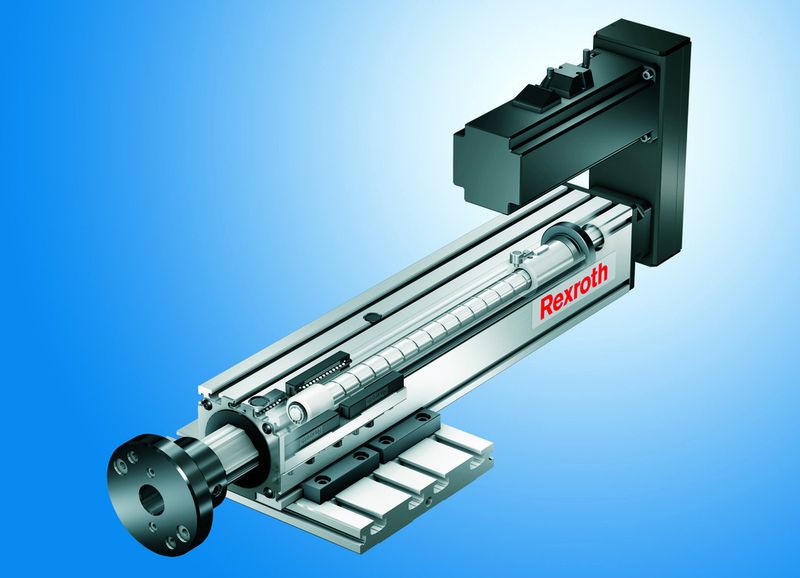 Je kleiner die zu bewegende Eigenmasse, umso effizienter arbeiten Vorschubantriebe. Das ist beim Linearantrieb VKK von Rexroth der Fall. Dieser Antrieb benötige in Vertikalachsen von Handlingsystemen eine geringere Antriebsleistung. (Archiv: Vogel Business Media)
