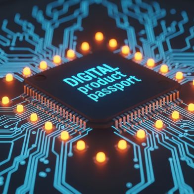 Das technologische Herzstück der Kreislaufwirtschaft: Der digitale Produktpass bündelt alle relevanten Daten entlang des gesamten Lebenszyklus und macht sie strategisch nutzbar. (Bild: © abu/stock.adobe.com - generiert mit KI)