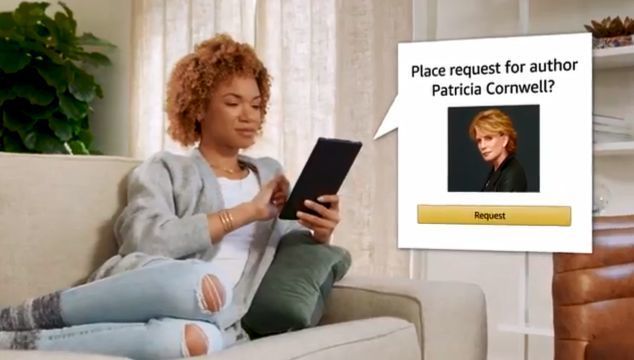Autoren jetzt anfordern: Amazon liefert zum 1. April nicht nur Bücher, sondern auch gleich den zugehörigen Schreiber frei Haus. (YouTube/Amazon)