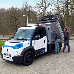 Auch eine Kipper-Version des französischen E-Lasters wird es geben.(Bild:  Goupil Industrie)