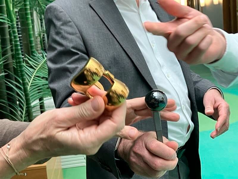 ... oder Gelenkimplantate mit einer antibakteriellen Oberflächenbeschichtung. (Bild: © Serina Sonsalla)