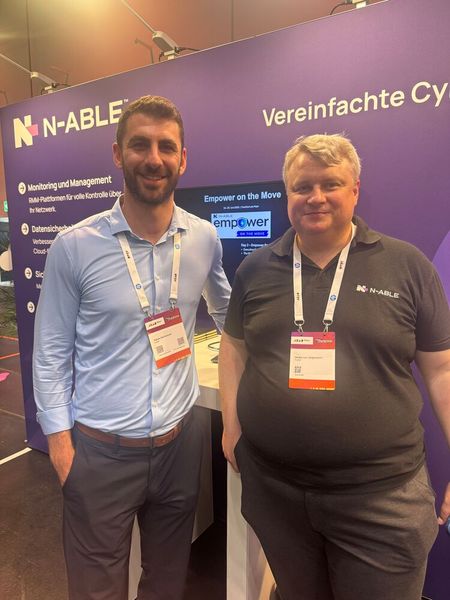 Tobias Bartholomä und Hauke von Jürgensonn (N-able) (Bild: Vogel IT-Medien GmbH)