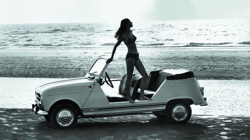 1968: Bei Sinpar geht der Renault 4 Plein Air mit Faltverdeck und ohne Türen in Serie. (Bild: Renault)