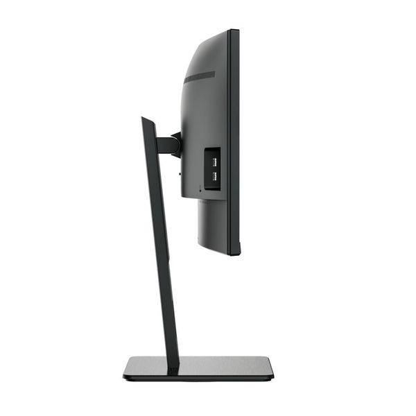 Zwei USB-Ports sitzen auf der linken Seite des Monitors. Zudem sind zwei 3-Watt-Lautsprecher im Gehäuse integriert. (AOC)