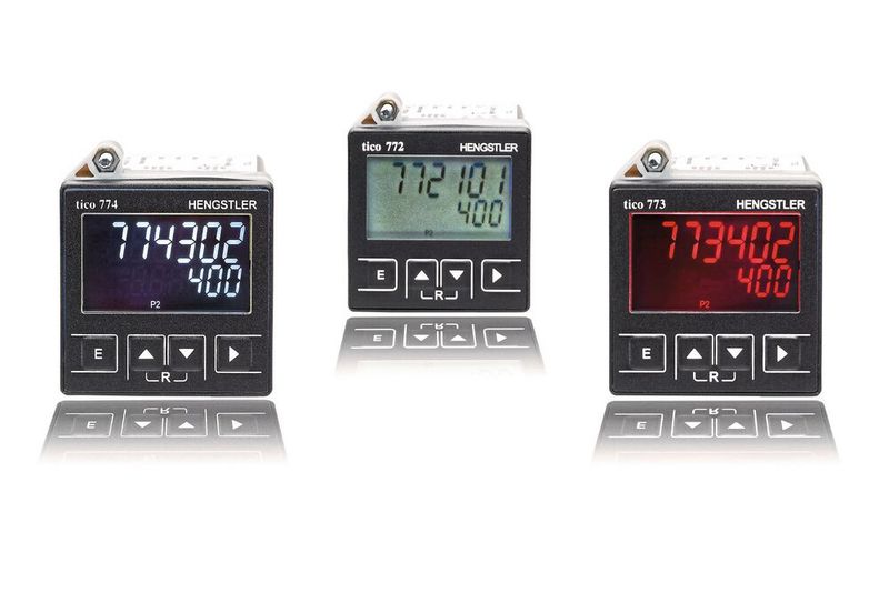 Der elektronische Multifunktionszähler Tico 77x von Hengstler bietet hohe Zählfrequenzen, ein komfortabel ablesbares 6-stelliges LCD-Display und lange Signalzeiten bis zehn Minuten.  (Bild: Hengstler)