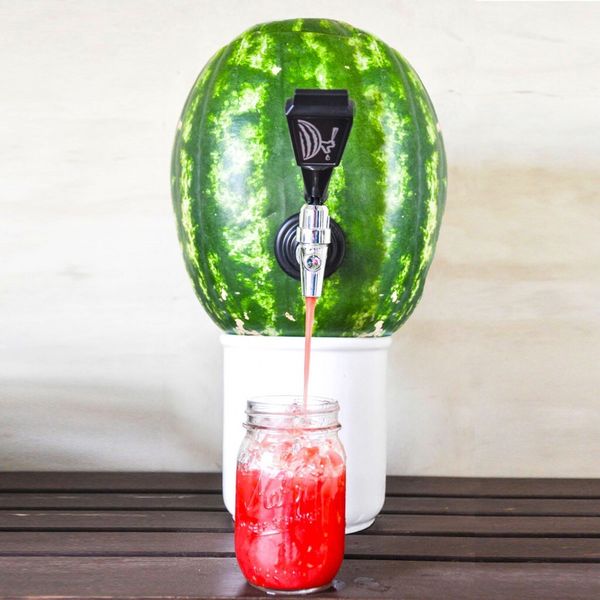 Die Wassermelonen-Zapfanlage inklusive Rezept gibt es bei www.radbag.de für 27,95 Euro. (www.radbag.de)