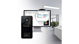 Die Software berechnet die melanopische tageslicht-äquivalente Beleuchtungsstärke (EML) und das melanopisch-photopische Verhältnis von Licht. (GL Optik)