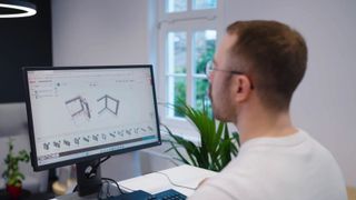 Mit dem Aluprofil-Konfigurator von item gestalten Sie online ganz einfach Ihre Projekte. Die weltweit gültige Projektnummer erleichtert zudem die digitale Teamarbeit.  (Bild: item)