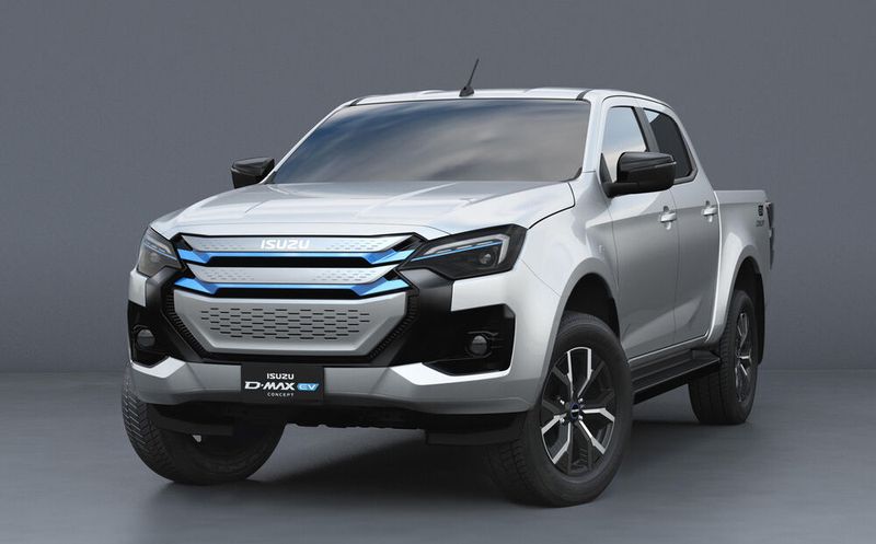 So soll der künftige elektrifizierte Pick-up von Isuzu aussehen.(Bild:  Isuzu)