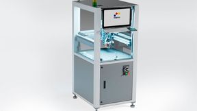 Das ist der Marc3 System in der Basisversion. Es handelt sich um einen hochpräzisen und dynamisch arbeitenden Dosierroboter für genaueste Applikationen. Zu sehen bei Marco auf der Motek in Halle 6 ... (Bild: Marco)