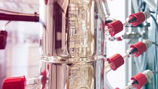 Versuchsdurchführung eines nasschemischen Aufschlusses im Labor der TU Bergakademie Freiberg. (TU Bergakademie Freiberg / S. Jachalke)