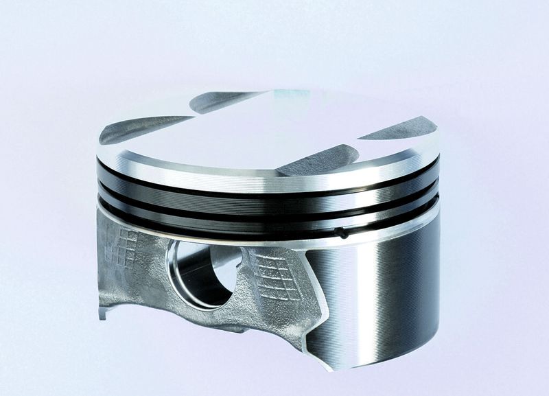 Die OD-Pat-Technik wird anhand von realen Bauteilen, wie zum Beispiel Kolben, getestet. (Bild: KSPG)