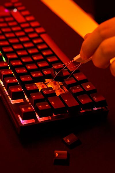 Das MX 8.2 TKL Wireless bietet Cherry mit zwei verschiedenen Switches an: MX Red oder MX Brown. (Bild: Cherry)