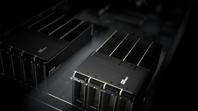 Die GPU-Serie „Instinct MI50s“ schnitt besonders gut in großen Clustern ab. Zudem ist ihr Stromverbrauch gering.  (Bild: AMD)
