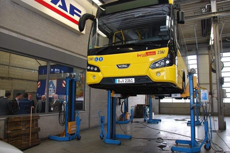 DAF Berlin wartet auch die VDL-Leichtbaubusse der BVG. (Foto: Holz)