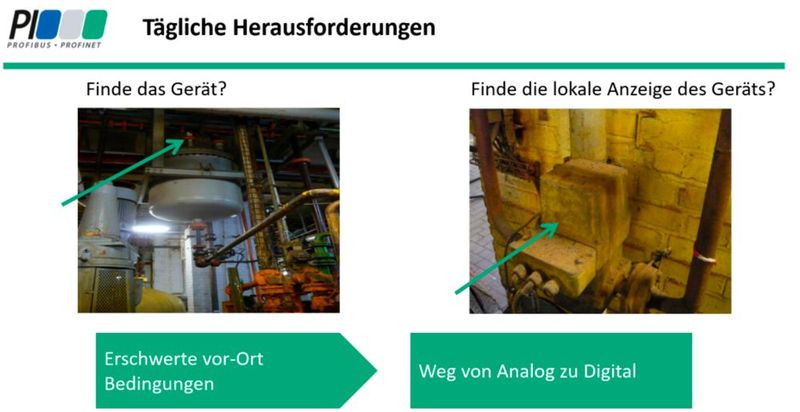 Die Prozessindustrie bewegt sich derzeit zwischen den Welten, hier ein typisches Umfeld für Sensoren ... (Bild: Screenshot PI Konferenz 2021 - Vortrag Brcic (Quelle: Sven Seintsch, Bilfinger Maintenance))