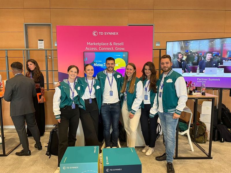 Das Team von TD Synnex kam im College-Look. (Bild: Vogel IT-Medien)