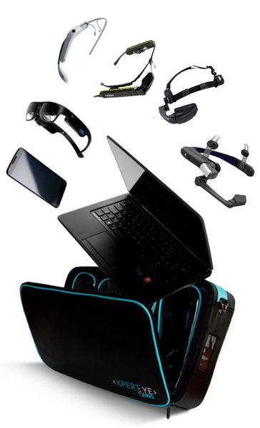 XpertEye ist eine Komplettlösung, die Hard- und Software umfasst. Die erweiterbare „Plug and Work“-Datenbrillenlösung kann sofort und ohne großen IT-Aufwand in jedem Betrieb eingesetzt werden und ermöglicht es in 3G/4G/WIFI und LAN Netzwerken zu arbeiten. Sie funktioniert aber ebenso offline.  (Bild: XpertEye)