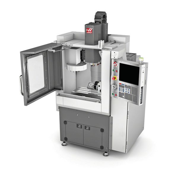 La nouvelle Haas CM-1 avec sa broche à 50'00 tr/min, ses 5 axes simultanés, son empreinte au sol réduite et un prix de base à 59'995 $ risque de faire parler d'elle sur le marché suisse. (Urma AG)