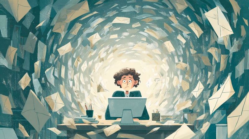 Der berufliche E-Mail-Verkehr in Deutschland steigt weiter. Neue Bitkom-Zahlen zeigen, wie stark Postfächer belastet sind – und warum E-Mail dominiert.(Bild:  KI-generiert)