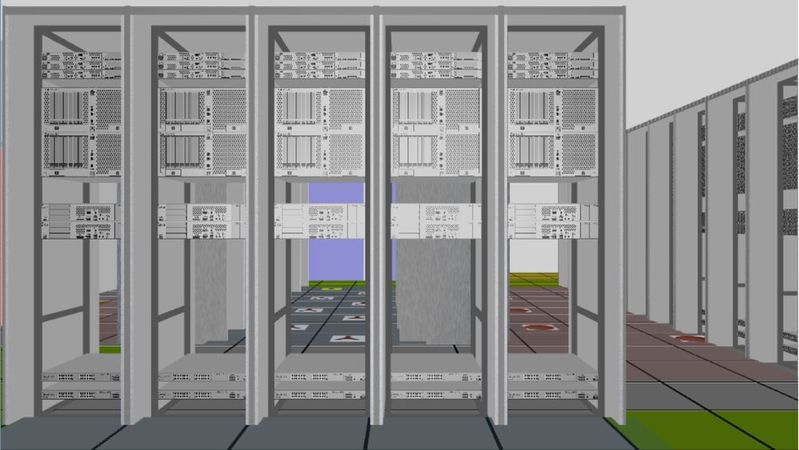 3D-Visualisierung eines Rechenzentrums in „FNT Command“. Als Einstiegsabonnements für Dokumentations- und Management bietet FNT nun ein Core- und mehrere Plus-Module an.(Bild:  FNT Software)