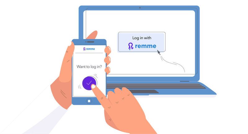 Login mit Remme: Die Blockchain wahrt die Integrität des verteilten Zertifikatsspeichers, indem sie widerrufene Zertifikate öffentlich blosstellt. (REMME.io)
