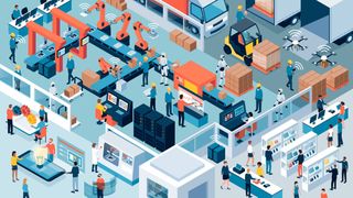 Edge Computing kann dabei helfen, einen Etikettenlaserdrucker oder Verpackungsmaschinen mit einer Datenbank dahinter hochverfügbar zu halten. (© elenabsl – stock.adobe.com)