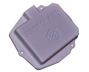 Protolabs bietet das Nachbearbeitungsverfahren derzeit für das Nylonmaterial PA-12 sowie für das elastische Material TPU-01 an. (Bild:  Protolabs)