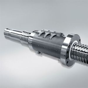 So sieht ein „typischer“ Kugelgewindetrieb für den Einsatz in Werkzeug- und Kunststoffmaschinen aus.