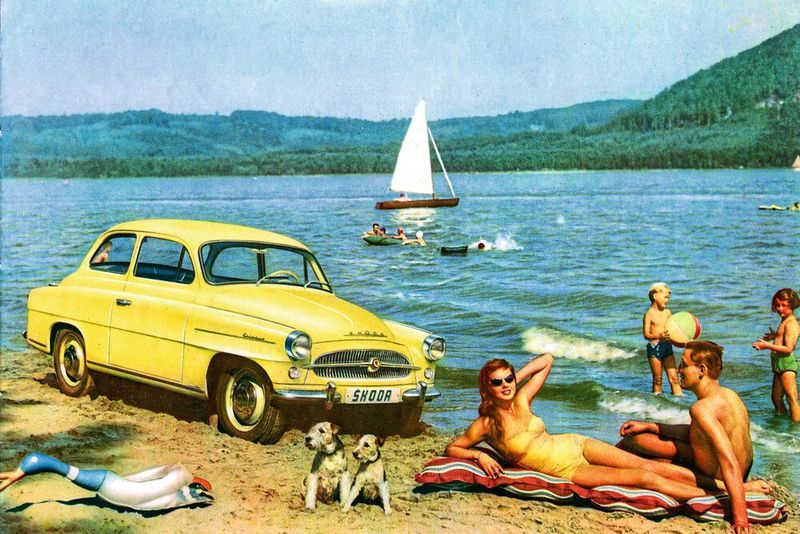 Die zweitürige Limousine wurde bis nur 1964 gebaut. (Bild: Skoda)