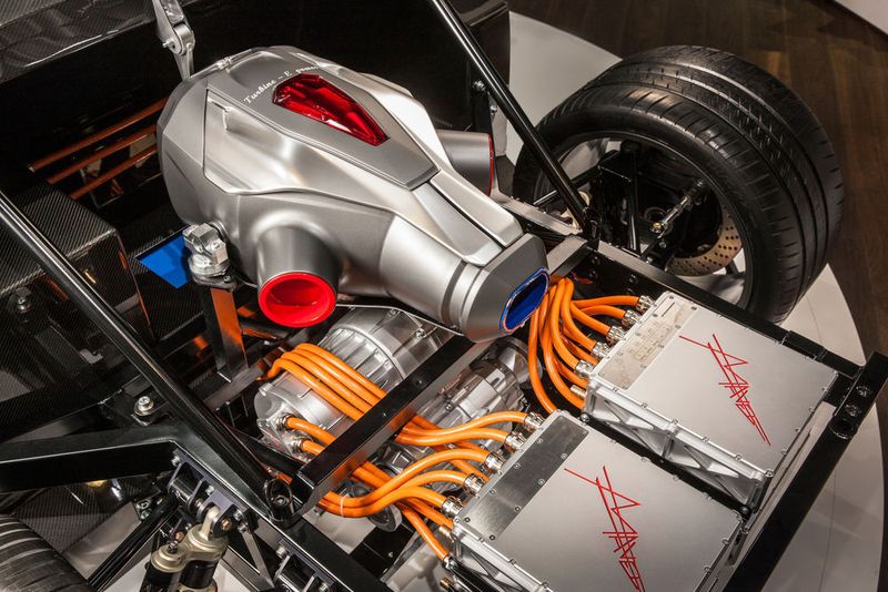Das Neue daran: Als Range-Extender fungiert kein Kolbenmotor sondern eine Gasturbine. Den eigentlichen Antrieb übernimmt ein 768 kW/1.044 PS starker Elektromotor. (Foto: Techrules)