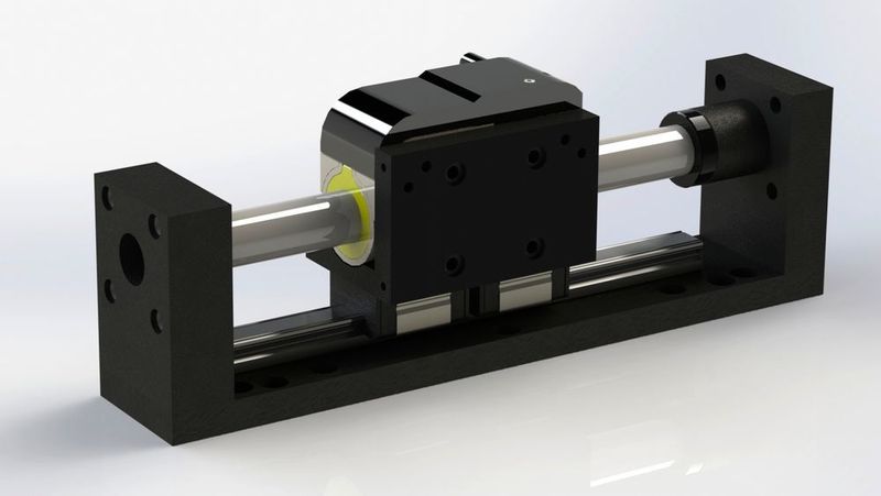Dank des Einsatz von Short-Motoren sind die neuen Highdynamic-Linearmotorachsen der Baureihe HA02 nur etwa halb so lang wie leistungsähnliche Linearachsen konventioneller Bauart. (JA² GmbH)