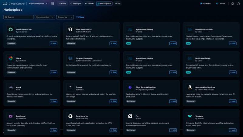Über 50 Cisco-Partner haben bereits ihre Apps und Agenten in den 'Marketplace' integriert. (Bild: Cisco)