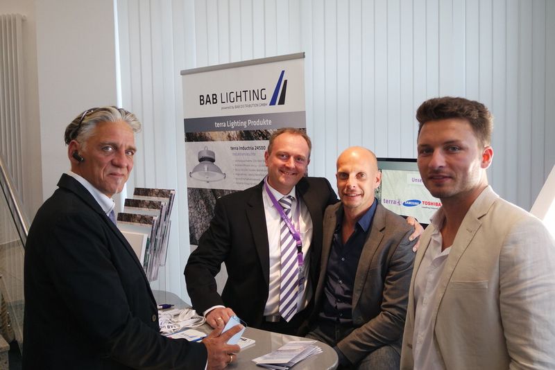 (v. l.) Wilfried Jentzsch (Terra Computer Limited), Volker Kaps (Wortmann), Olaf Biemelt und Tobias Bajohr (BAB) (IT BUSINESS)