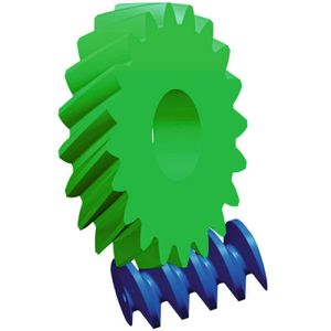 Im Kisssoft-Release 2021 stehen für die Schraubradberechnung jetzt neue Grafiken zur Verfügung: Die Auswertegrafik zum spezifischen Gleiten wird auf Basis der Geometrie eines geradeverzahnten Ersatz-Stirnrades berechnet und dargestellt. 