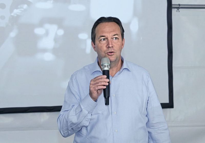 Dr. Christian Walti, CEO Starrag Group, begrüsst die Teilnehmer der Starrag Trubine Technology Days 2019. (Anne Richter, SMM)