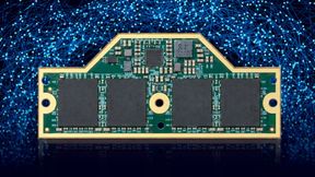 Das aktuelle LPDDR5-CAMM2-Modul von Apacer verspricht extrem niedrigen Energieverbrauch, Übertragungsgeschwindigkeiten von bis zu 8.533 MT/s und die Unterstützung hoher Kapazitäten. (Bild: Apacer)