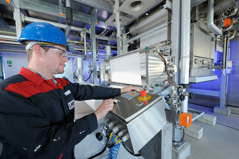 Lanxess is producing Lewabrane membrane elements for water treatment in Bitterfeld, Germany. The membrane's active separating layer forms a wafer-thin polyamide film. That filters out undesirable substances from water such as salts, pesticides, herbicides, viruses, bacteria and also minute particles. (Lanxess)